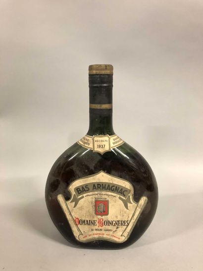 null 1 bottle BAS-ARMAGNAC Domaine de Boingnères 1937 (ets, MB)