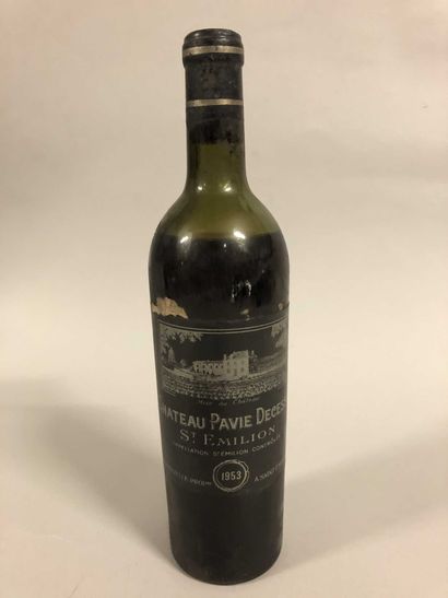 null 1 bouteille Château PAVIE DECESSE St-Émilion 1953 (ett, MB/B)