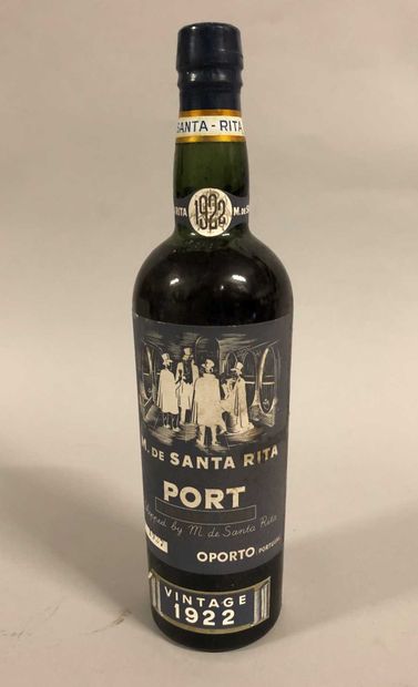 null 1 bottle PORTO M. de Santa Rita 1922 (etlt, MB)