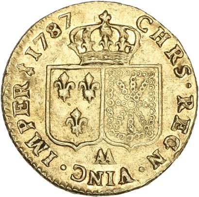 null LOUIS XV (1715-1774)
Louis d'or au buste nu. 1787. Metz.
D. 1707.
TTB à sup...