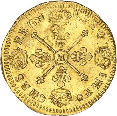 null LOUIS XIV (1643-1715)
Louis d'or aux insignes. 1705. La Rochelle. Réf.
D. 1445A.
Très...
