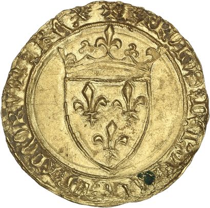 CHARLES VI (1380-1422) Écu d'or à la couronne....