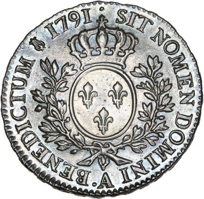 null LOUIS XV (1715-1774)
Demi écu aux rameaux d'olivier. 1791. Paris (2e semestre).
Joint...