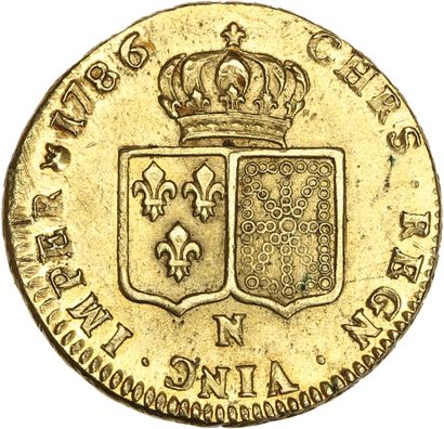 null LOUIS XV (1715-1774)
Double louis d'or au buste nu. 1786. Montpellier.
D. 1706.
Brillant...