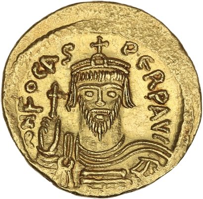 PHOCAS (602-610) Solidus. Constantinople....
