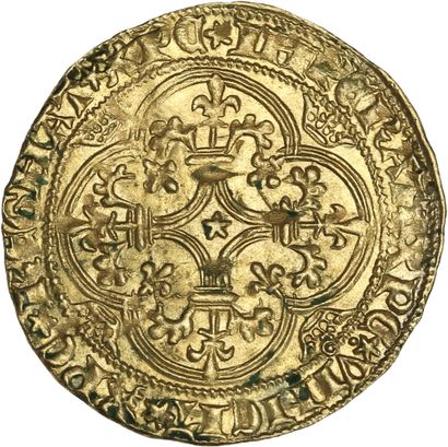 null CHARLES VI (1380-1422)
Écu d'or à la couronne. Montpellier. 3,77 g.
D. 369.
Presque...