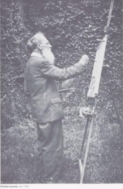 Charles LACOSTE (1870-1959) Le dôme de l'Observatoire et le jardin du Luxembourg...
