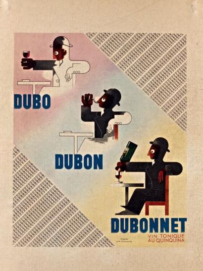 CASSANDRE A. M. (1901-1968) «Dubonnet, indicateur des chemins de fer». Classeur,...