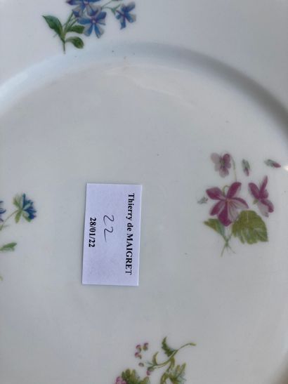 null Case of earthenware and porcelain, plates, pourers, trays with floral decoration

Wear,...