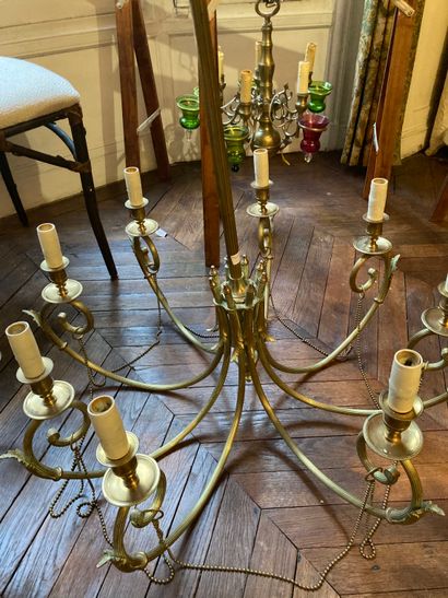 null Brass chandelier

Circa 1960

Ref 36

Height without the chain : 80 cm

Two...