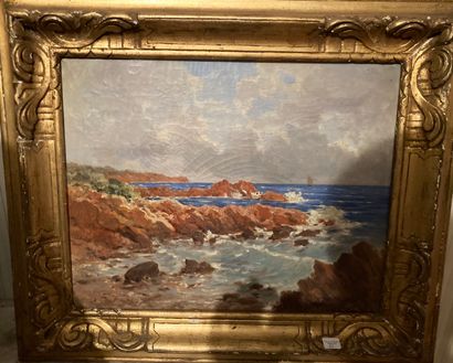 null Gustave Césaire GARAUD (1844/47-1914)

Côte rocheuse

Huile sur toile signée...
