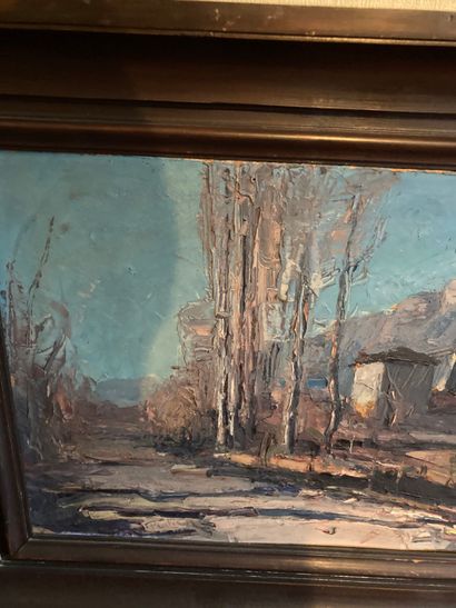 null Pierre CALES (1870 - 1961)

Landscape by the river 

Oil on cardboard signed...