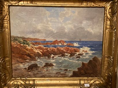 null Gustave Césaire GARAUD (1844/47-1914)

Côte rocheuse

Huile sur toile signée...