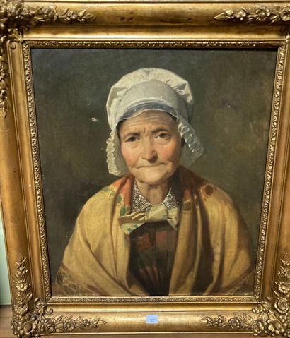null Ecole du XIXème siècle

Portrait de femme coiffe à dentelle

Huile sur toile...