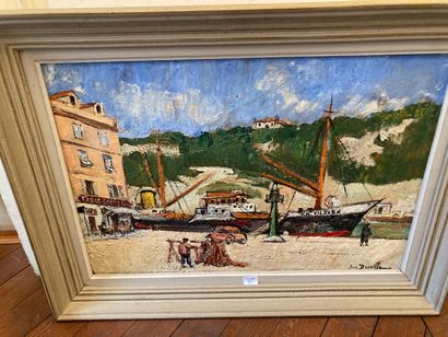null Jean DORVILLE

View of a port

Oil on canvas signed lower right

39 x 45 cm

Dent...