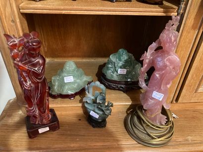 null CHINE

Ensemble de 12 pierres dures : jadéites, quartz, il de tigre, divers,...