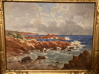null Gustave Césaire GARAUD (1844/47-1914)

Côte rocheuse

Huile sur toile signée...