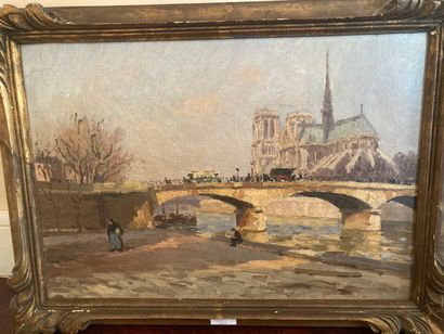 null Raymond Renefer ( 1879 - 1957)

Notre-Dame de Paris, Les quais 

Huile sur toile...