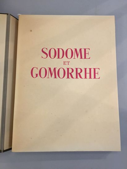 GIRAUDOUX (Jean). Sodome et Gomorrhe. Paris, Éditions du Bélier, 1945. In-folio en...