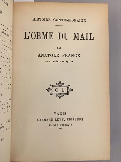 France (Anatole). Les Dieux ont soif. Paris, Calmann-Lévy
Éditeurs, s. d. [1912]....