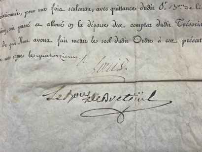 null Ordre de Saint-Louis : Provisions de commandeur de l'ordre militaire de Saint-Louis,...