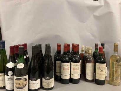 null Lot d'environ 30 bouteilles de vins dont Chateau les Belles Murailles, Chénas,...