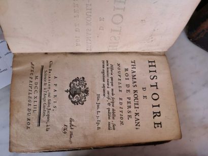 null Lot de 5 volumes XVIIIème siècle. (en l'état)
