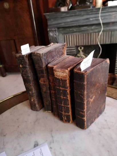 Lot de 5 volumes XVIIIème siècle. (en l'...