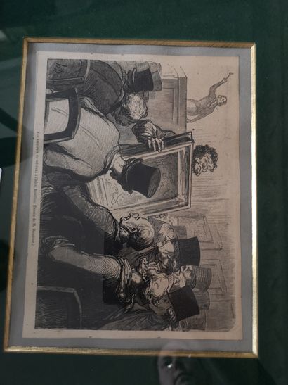 null Par Daumier. Quatre gravures en noir. Dim.: 16 x 22 cm