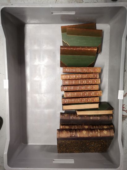  4 manettes de livres reliés dont Buchon,Byron,...