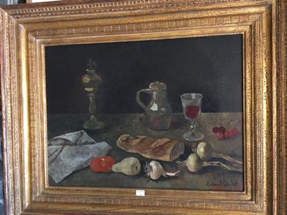 null Roland OUDOT (1897-1981)

Nature-morte à la baguette et au verre de vin

Huile...