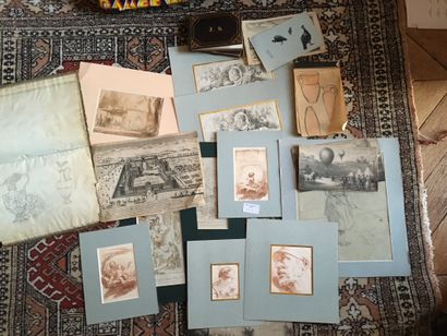 Lot of engravings after the antique view...