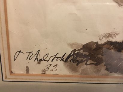 null Pavel TCHELITCHEW 1898-1957. Deux nus sur un nuage, lavis, 28 x 44,5 cm, pl...