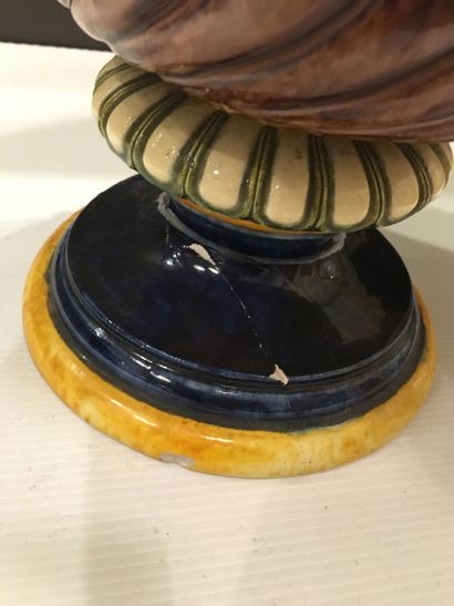 null Vase on pedestal by Sergent (pedestal damaged)

H : 47 cm

Lot sold as is