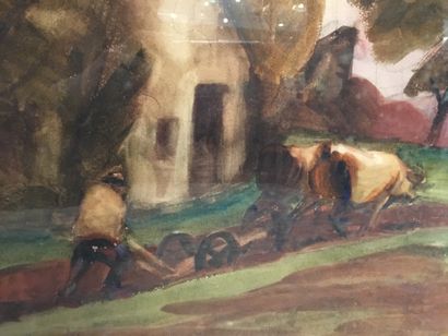 null Jules Emile ZINGG (1882-1942)

Farmer plowing

Watercolor gouache, bears the...
