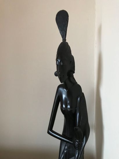 null Ref 63 / Lot : icône moderne (24x21cm), 4 statuette Bali ou Afrique

Ht 30 à...