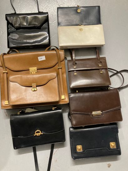 null Lot of evening handbags and clutches including two Christian Dior, camel man...