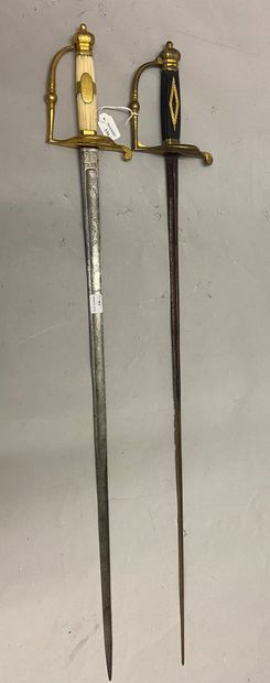 
Marine officer's sword, English-style chased...