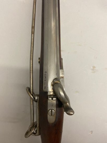 null Mousqueton de cavalerie à percussion modèle 1822 T, canon poinçonné et marqué...