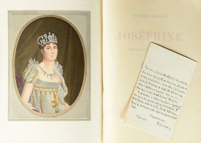 null MASSON Frédéric, Joséphine Impératrice été reine. Paris, Goupil 1899, copy on...