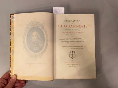 null LA FREGEOLIERE (General Bernard de). Emigration and chouannery. Souvenirs. Paris,...