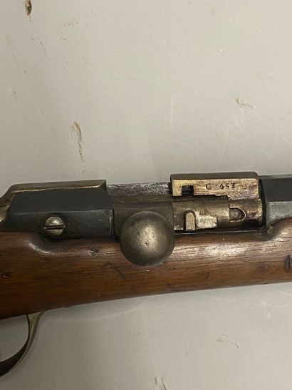 null Fusil de cadet modèle 1874 dit "Gras", canon bleui avec hausse, sans tenon de...