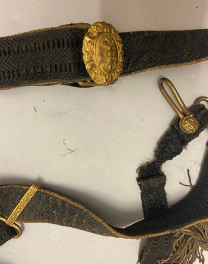 null Sabre d'officier de marine ou infanterie de marine, modèle 1837/72, garde en...