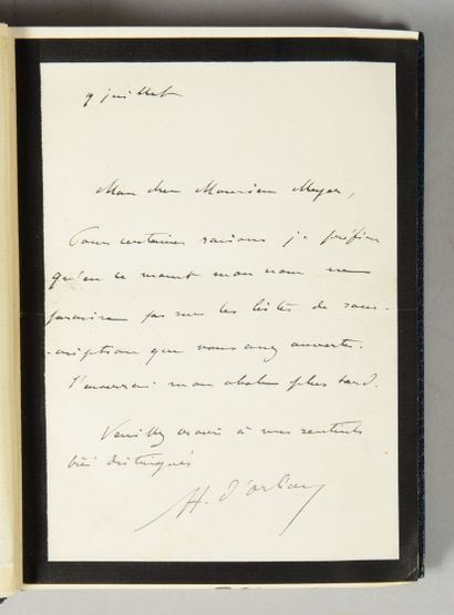 null ORLEANS (Henri-Philippe d ). L'Ame d'un voyageur. Paris, Calmann-Lévy, s.d.,...