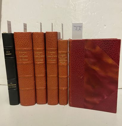 null GABORY Emile. L'Angleterre et la Vendée, 2 volumes;

Napoléon et la Vendée,1...