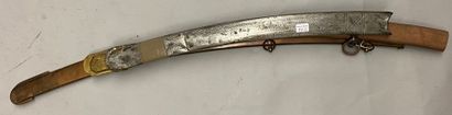 An English brass officer's saber scabbard,...