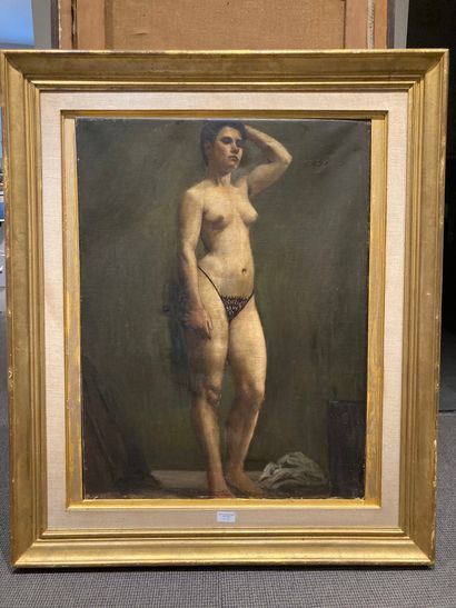 null FLANDRIN (?)

Standing Odalisque

Oil on canvas

79 x 59 cm

restorations missing

Lot...