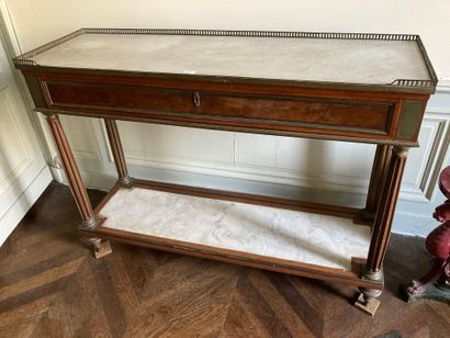 Rectangular mahogany and brass fillet sideboard,...
