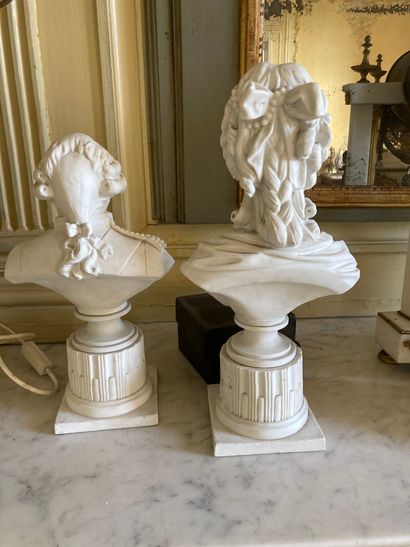 null Two busts on pedestal representing Lousi XVI and Marie-Antoinette in cookie

Fake...