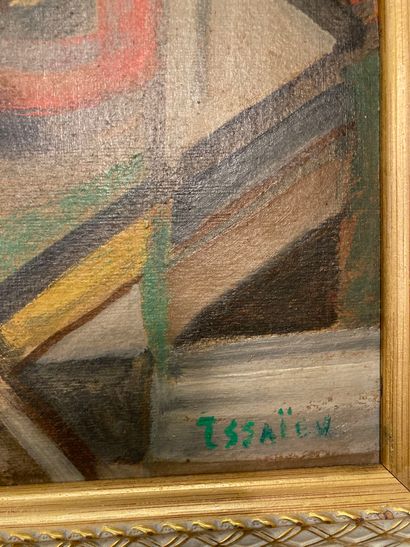null Alexandre ISSAIEV

Composition 

Oil on isorel, signed lower right, framed

38...